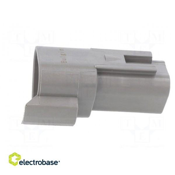 Connector: wire-wire | PX0 | male | plug | for cable | PIN: 3 | grey | IP68 paveikslėlis 3