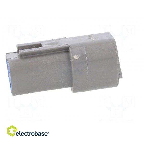Connector: wire-wire | PX0 | male | plug | for cable | PIN: 3 | grey | IP68 фото 7
