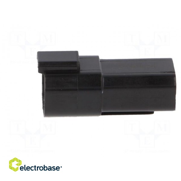 Connector: wire-wire | PX0 | male | plug | for cable | PIN: 4 | black | IP68 image 3