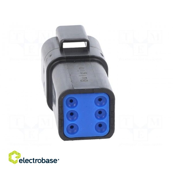 Connector: wire-wire | PX0 | male | plug | for cable | PIN: 6 | black | IP68 paveikslėlis 5