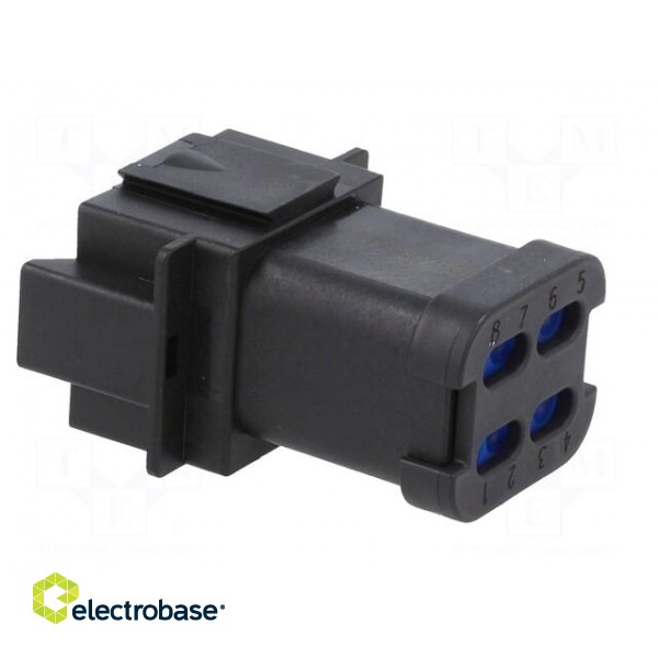 Connector: wire-wire | PX0 | male | plug | for cable | PIN: 8 | black | IP68 image 8