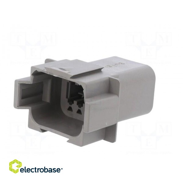 Connector: wire-wire | PX0 | male | plug | for cable | PIN: 8 | grey | IP68 image 2