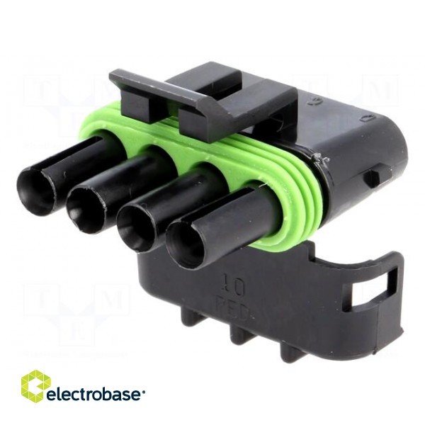 Connector: wire-wire | Weather Pack Tower | plug | female | PIN: 4 image 1