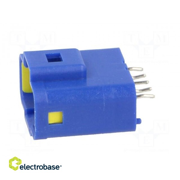 Connector: wire-wire/PCB | 560,E-Seal | male | socket | THT | blue | IP67 image 3