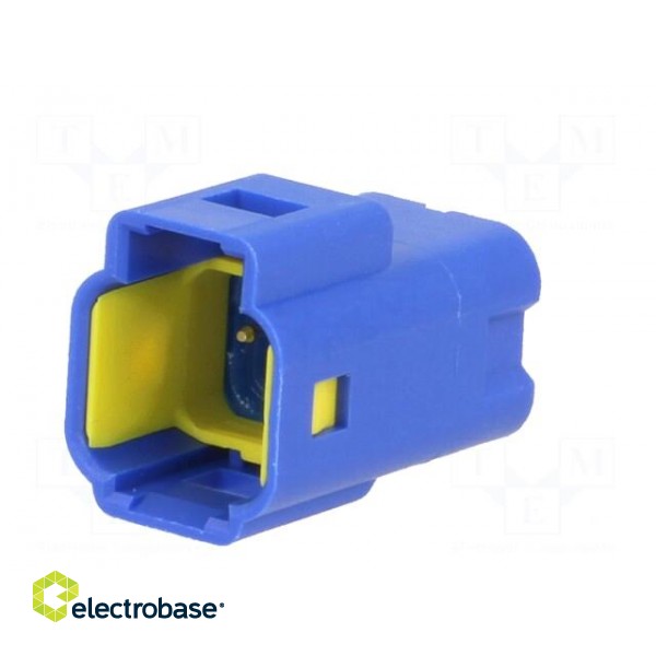 Connector: wire-wire/PCB | 565,E-Seal | socket | male | IP67 | THT | blue фото 2