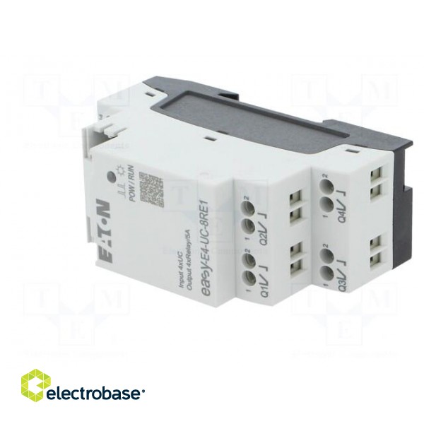 Module: extension | IN: 4 | OUT: 4 | OUT 1: relay | 5A | easyE4 | 12÷24VDC image 2