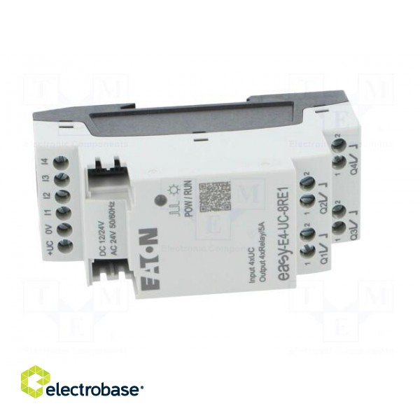 Module: extension | IN: 4 | OUT: 4 | OUT 1: relay | 5A | easyE4 | 12÷24VDC image 9