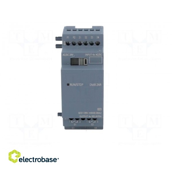 Module: extension | IN: 4 | OUT: 4 | OUT 1: relay | 5A | LOGO! 8 | 24VDC фото 9