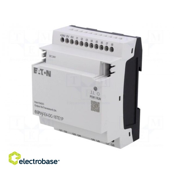 Module: extension | IN: 8 | OUT: 8 | OUT 1: relay | 5A | easyE4 | 12÷24VDC