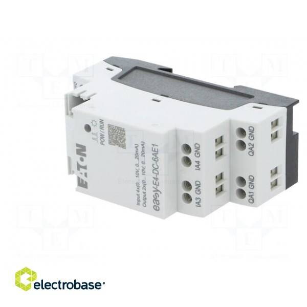 Module: extension | OUT 1: 0÷10V,0/4÷20mA | easyE4 | 24VDC | Anal.in: 4 фото 2
