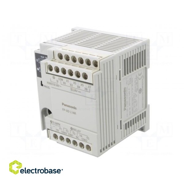 Module: PLC programmable controller | OUT: 6 | IN: 8 | Series: FP-X0 фото 1