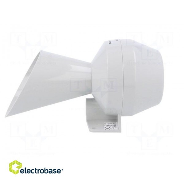 Signaller: sound | horn | 24VAC | 88dB | KLH | IP43 | Ø75x152mm | Mat: ABS image 3