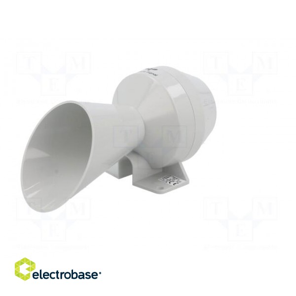 Signaller: sound | horn | 48VAC | 88dB | KLH | IP43 | Ø75x152mm | Mat: ABS image 2