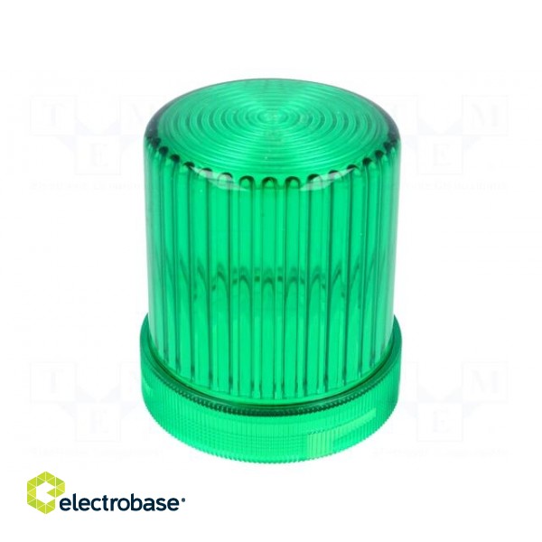 Signallers accessories: cloche | green | Series: WLK | IP65 | Ø60x77mm image 1