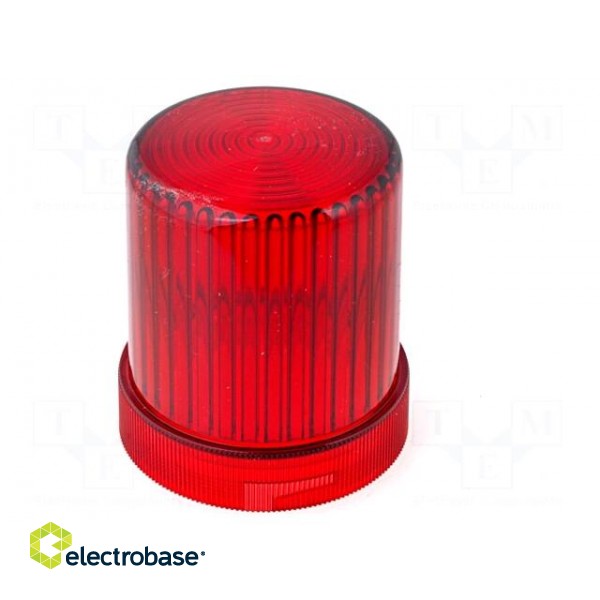 Signallers accessories: cloche | red | Series: WLK | IP65 | Ø60x77mm image 1