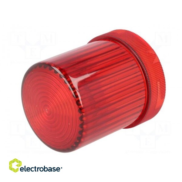 Signallers accessories: cloche | red | Series: WLK | IP65 | Ø60x77mm image 2