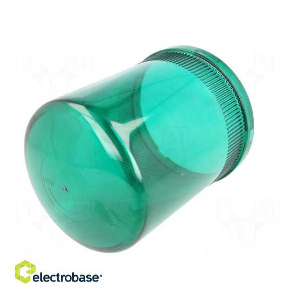 Signallers accessories: cloche | green | IP65 | Ø150x205mm | Mat: ABS image 2