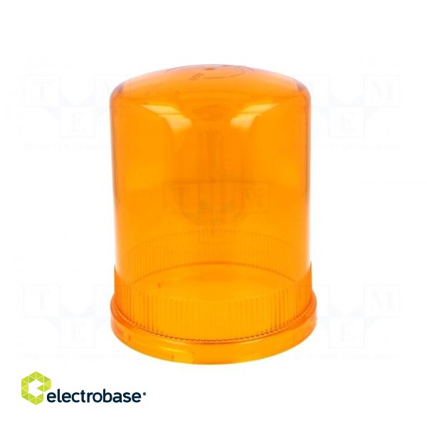 Signallers accessories: cloche | orange | IP65 | Ø150x205mm | Mat: ABS image 1