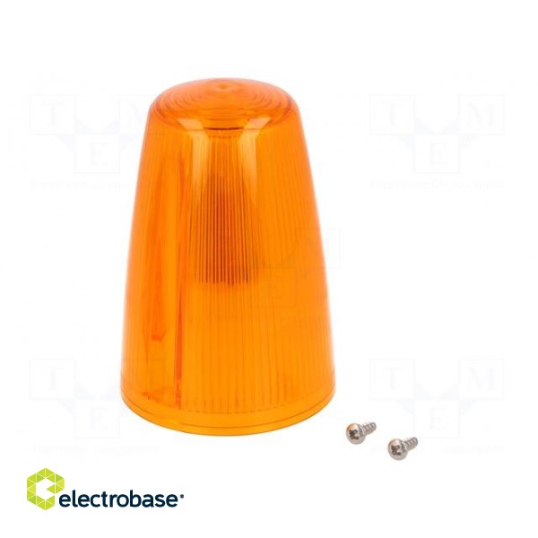 Signallers accessories: cloche | orange | Series: X125 | IP65 image 1