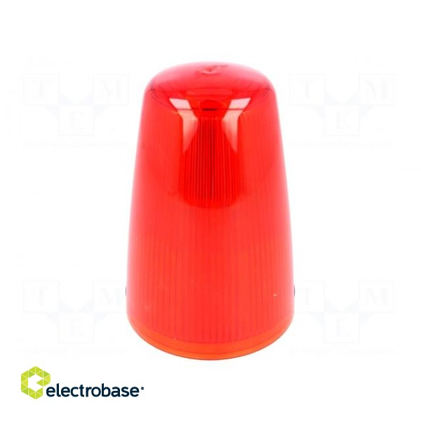 Signallers accessories: cloche | red | Series: X125 | IP65 | Ø98x167mm image 1
