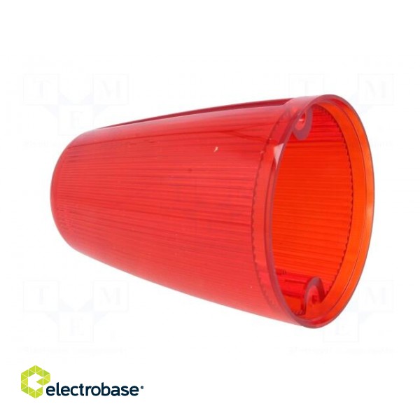 Signallers accessories: cloche | red | Series: X125 | IP65 | Ø98x167mm image 4