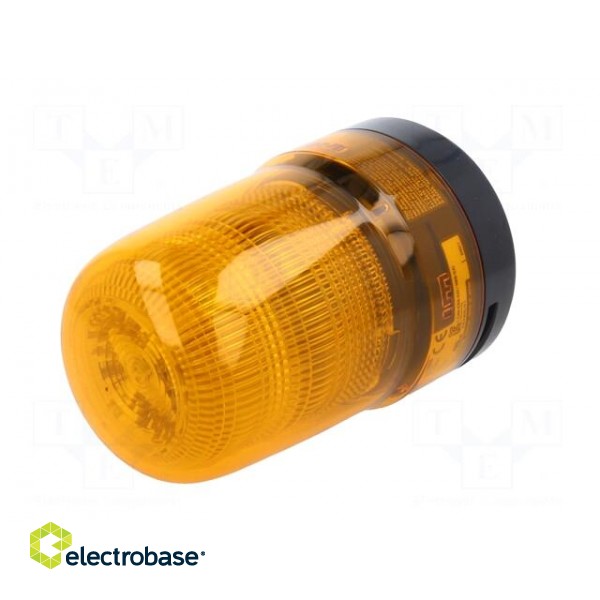 Signaller: lighting-sound | 10÷30VDC | LED | amber | IP23 | Ø80x126mm image 2