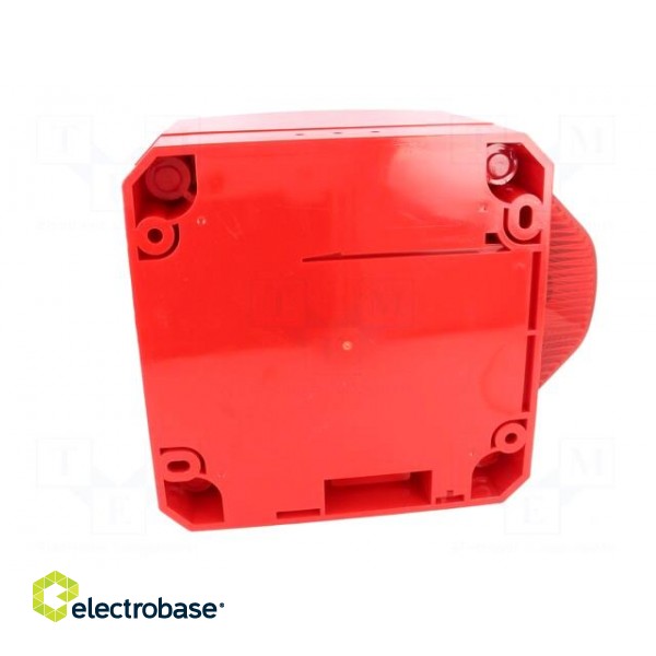 Signaller: lighting-sound | 24VDC | LED | red | IP66 | 116dB | Mat: ABS image 7