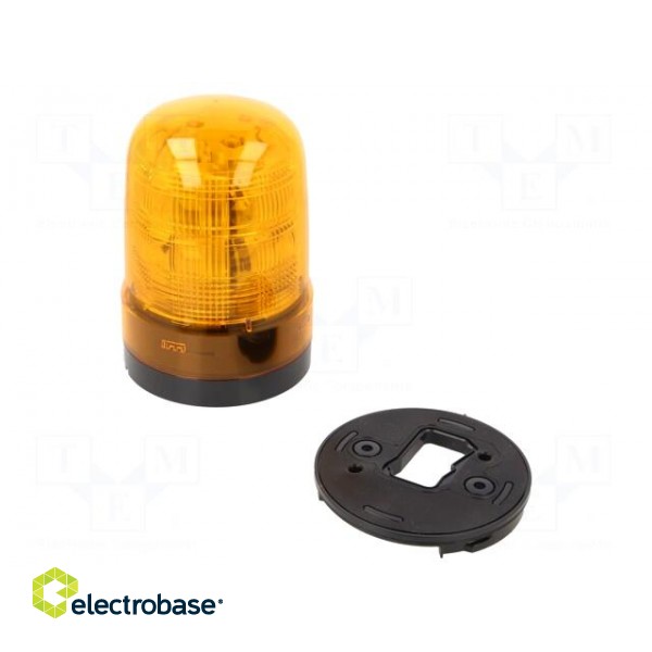 Signaller: lighting | amber | SF10 | 10÷30VDC | Light source: LED | IP23 фото 1