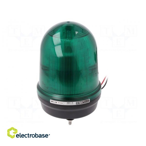 Signaller: lighting | green | Series: MFL | 10÷30VDC | IP65 | Ø116x169mm image 1