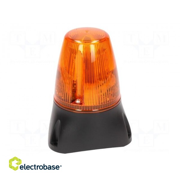 Signaller: lighting-sound | 10÷17VDC | 10÷17VAC | 8x LED | orange