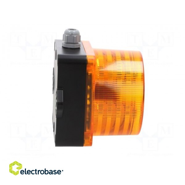 Signaller: lighting-sound | 10÷30VDC | LED | amber | IP66 | Ø136x126mm фото 7