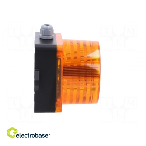 Signaller: lighting-sound | 10÷30VDC | LED | amber | IP66 | Ø136x126mm image 7