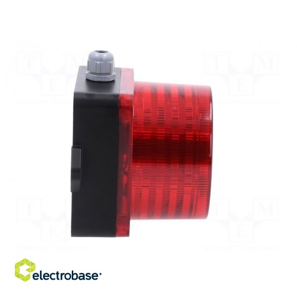 Signaller: lighting-sound | 10÷30VDC | LED | red | IP66 | Ø136x126mm фото 7