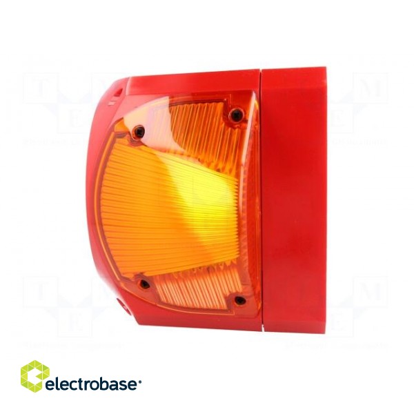 Signaller: lighting-sound | 10÷60VDC | siren,flashing light | red image 5