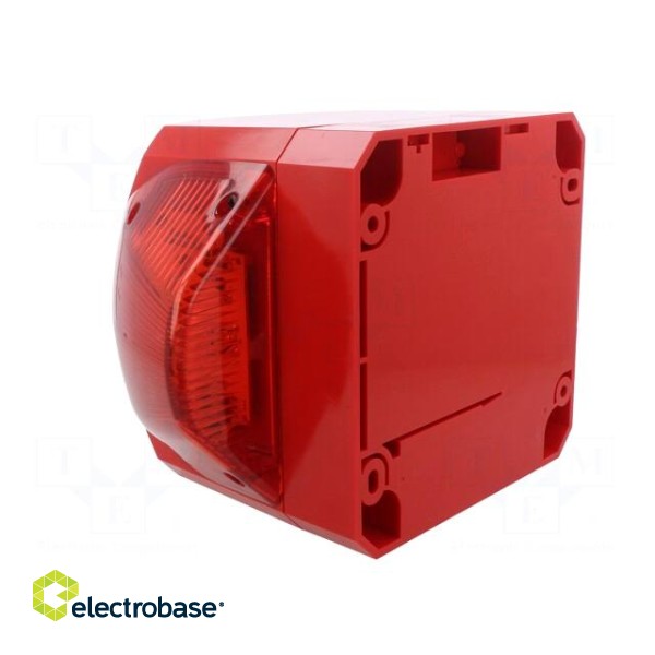 Signaller: lighting-sound | 10÷60VDC | siren,flashing light | red фото 4