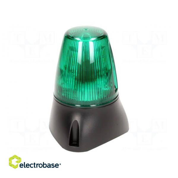 Signaller: lighting-sound | 20÷30VDC | 20÷30VAC | 8x LED | green | IP65 paveikslėlis 1