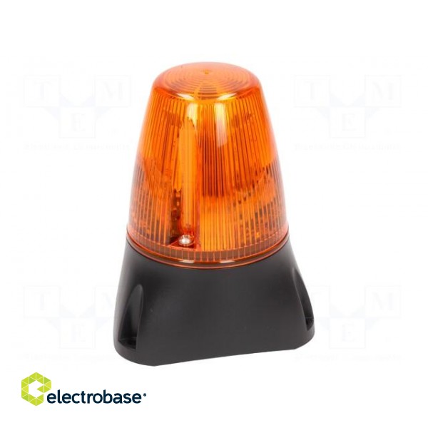 Signaller: lighting-sound | 20÷30VDC | 20÷30VAC | 8x LED | orange paveikslėlis 1