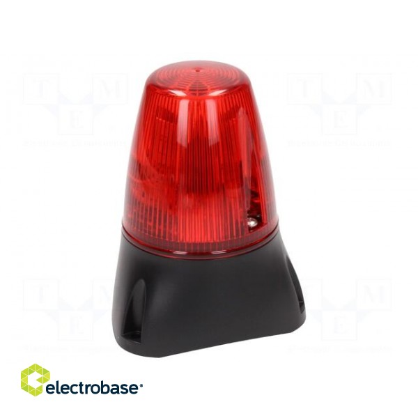 Signaller: lighting-sound | 20÷30VDC | 20÷30VAC | 8x LED | red | IP65 paveikslėlis 1