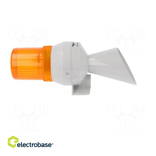 Signaller: lighting-sound | 230÷240VAC | bulb BA15D | orange | IP43 image 7