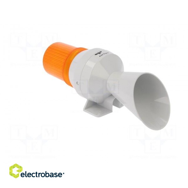 Signaller: lighting-sound | 230÷240VAC | bulb BA15D | orange | IP43 фото 8