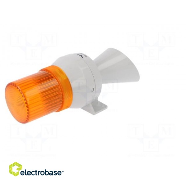 Signaller: lighting-sound | 230÷240VAC | bulb BA15D | orange | IP43 image 6