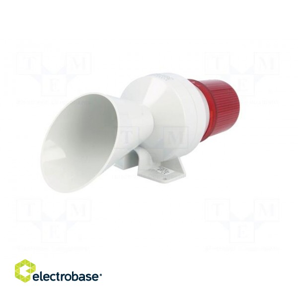 Signaller: lighting-sound | 230÷240VAC | bulb BA15D | red | IP43 paveikslėlis 6
