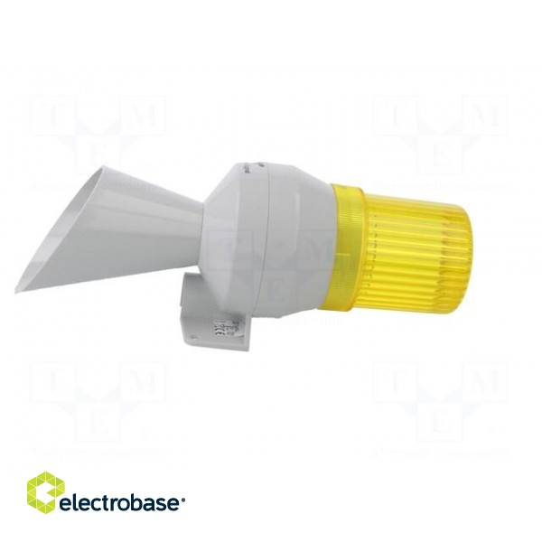 Signaller: lighting-sound | 230÷240VAC | bulb BA15D | yellow | IP43 фото 3