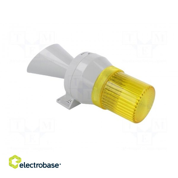 Signaller: lighting-sound | 230÷240VAC | bulb BA15D | yellow | IP43 image 4