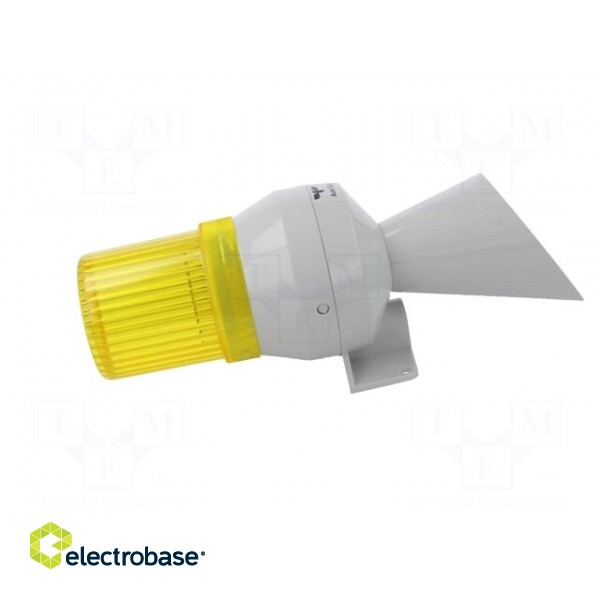 Signaller: lighting-sound | 230÷240VAC | bulb BA15D | yellow | IP43 image 7