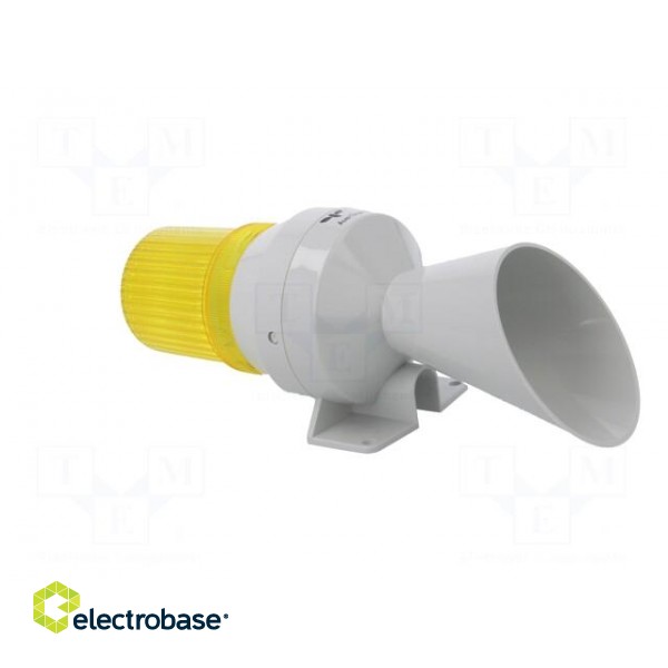 Signaller: lighting-sound | 230÷240VAC | bulb BA15D | yellow | IP43 фото 8