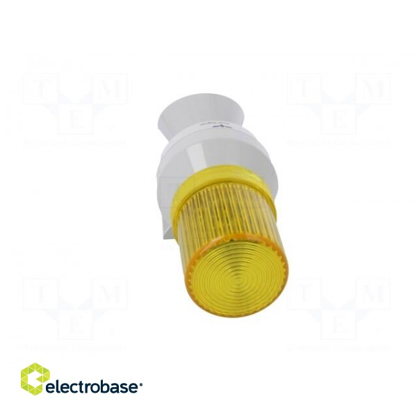 Signaller: lighting-sound | 230÷240VAC | bulb BA15D | yellow | IP43 фото 5