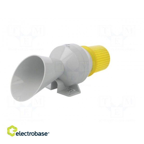 Signaller: lighting-sound | 230÷240VAC | bulb BA15D | yellow | IP43 image 2