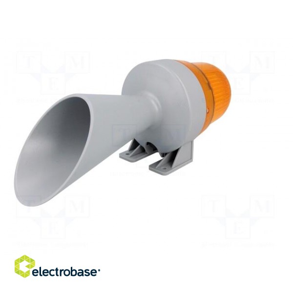 Signaller: lighting-sound | 230VAC | horn,flashing light | orange фото 6