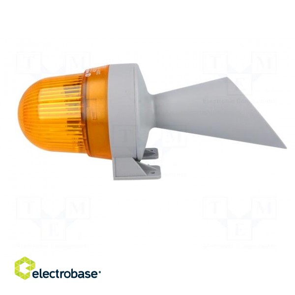 Signaller: lighting-sound | 230VAC | horn,flashing light | orange фото 3